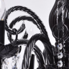 Chandelier noir classic 6 ampoules 100 cm