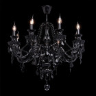 Chandelier noir classic 8 ampoules 80 cm