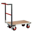 Chariot FLATPACK™ dossier fixe 850 x 500 mm plateau médium roues CC 400 kg - 804721230