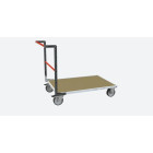 Chariot modulaire FLATPACK™ tube 1 dossierplateau bois 1000 x 600 mm roues rectangle 500 kg - 806724511