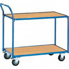 Chariots de transport légers, Capacité : 250 kg, Dimensions 1130 x 609 x 1030 mm, Plateau 1000 x 600 mm, Ø de roue : 125 mm, Poids : 37 kg