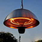 Sunred chauffage suspendu 1500 w halogéne argenté ce11rvs