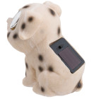 Chien blanc solaire 2 leds 7x10x10cm