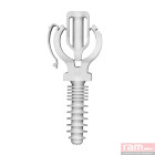 Sachet 10 clipeo blanc simple 16mm pour tubes multicouches