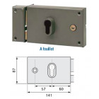 Coffre horizontal pour cylindre profil européen ASSA ABLOY AUBE ANJOU (EX VACHETTE) 7416 - MD