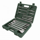 Coffret 16 pcs 4 burins plus 11 forets sds + mèche à béton pierre brique malette outils atelier bricolage helloshop26 3417027