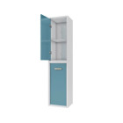 Colonne de salle de bain scandinave blanc à suspendre H150xP25xL35 cm NORDIK VATTEN Aurlane - LAV485