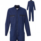Combinaison de travail singer agri 1 zip polyester/coton marine haute qualite - Taille au choix