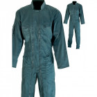 Combinaison de travail singer agri 2 zips polyester/coton vert haute qualite - Taille au choix