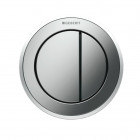 Commande déportée type 10 pneumatique Geberit noir-chrome-brillant