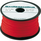 Cordeau de maçon, polyéthylène, Couleur : rouge, Long. 50 m, Résistance mécanique env. 15,0 kg, Ø : 1,0 mm