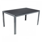 Cordoba plus salon de jardin 6 chaises + table alu      noir