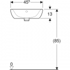Lave-mains d’angle Bastia blanc