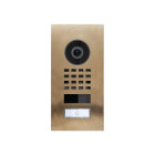 Portier vidéo ip avec détecteur de mouvement 1 sonnette - doorbird d1101v inox bronze - encastrable