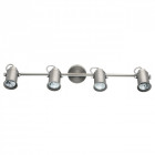 Spot argenté industrial 4 ampoules 70.5 cm