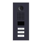 Portier vidéo ip multi-utilisateurs 3 sonnettes - doorbird d2103v anthracite