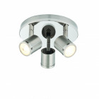 Plafonnier oracle, nickel, 3 ampoules