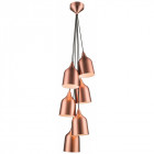 Suspension cuivre torquay 6 lumières