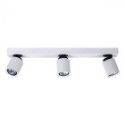 Spot blanc techno 3 ampoules 13 cm