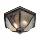 Plafonnier new england, bronze et verre