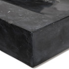 Vasque à poser rectangulaire en véritable marbre noir 75x50x10 cm