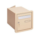 Boîte aux lettres à encastrer decayeux - byblos - double face - beige - 124126