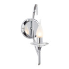 Applique brightwell, chrome et verre