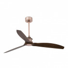 Ventilateur de plafond cuivre/bois eter