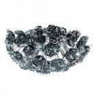 Plafonnier chromé flora 6 ampoules 20 cm