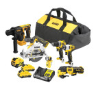 Combi set - 6 pièces starter set 12V - DEWALT - avec 1 batterie 5.0Ah + 2x 2.0Ah - chargeur - sac de transport - DCK611P1D2-QW