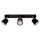Spot noir techno 3 ampoules 16 cm