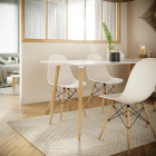 Lot de 2 pieds de table basse en bois - H.71.5cm