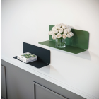 Etagère murale en L DECO-GEM Aventurine. 2 poses possibles. L.45 x H.15 x P.15,49 cm