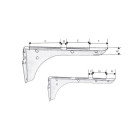 Kit 2 consoles lavabo l28 epoxy blanc