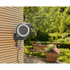 Dévidoir automatique mural gardena rollup s - 15 m - blanc - 18602-20