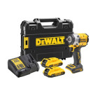 Boulonneuse à chocs 1/2' xr 18v 2ah li-ion brushless dewalt jonc de sécurité - dcf921d2t-qw