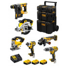 Dewalt kit dwk600 (dcd796 dch273 dcg405 dcf887 dcs331 dcs391 3 x 5,0 ah dcb115 caddy 3en1)