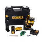 Niveau laser multilignes 3 x 360° avec faisceau vert et télécommande - Livré en coffret T-STAK - DEWALT - DCLE34035D1-QW