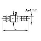 Embout pour tuyau 8 G 3/8 - 235808