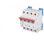 Disjoncteur tetrapolaire modulaire 10a courbe c iskra