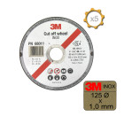 Disque 3m à tronçonner inox diamètre 125 x 1,0 mm épaisseur x 5