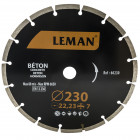 Disque diamant segments 230 mm leman