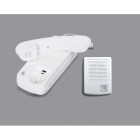 Doorphone - interphone blanc pour pavillon avec fonction déverrouillage de serrure éléctronique