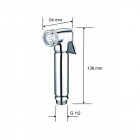 Douchette WC laiton chromé Désert shattaf bidet