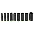 Set de 9 douilles impact 1/2" diamètre 10-11-13-17-19-21-22-24-27 mm longueur 77mm bosch 2608551101