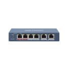 Switch 6 ports hi-poe non manageable—10/100 mbps—hikvision