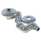 Raccord mâle-mâle excentré de 32 mm - diamètre : m1/2'' - m3/4''
