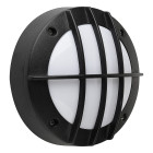 Hublot rond noir à led 6w (eq. 48w) ip54 4000k grille protection diam. 145mm