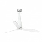 Ventilateur de plafond blanc brillant eter h64 cm