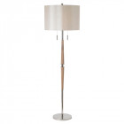 Lampadaire altesse, bois, avec abat-jour